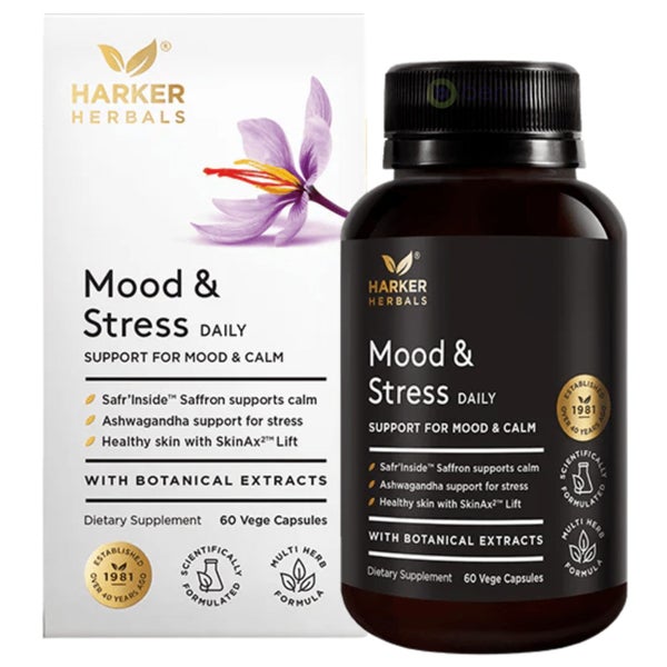 Harker Herbals, Mood & Stress, 60 Vege Capsules Carousel 1