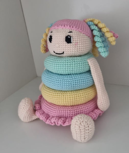 Girl Stacking Toy Carousel 1