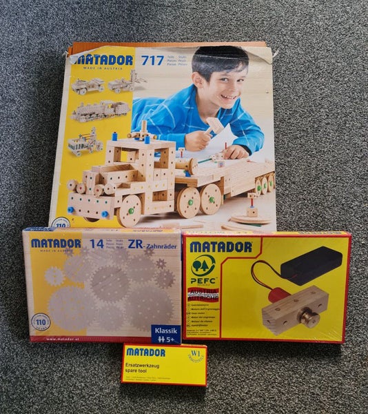 Matador 717 Classic Set +Spare Tool, Electric Motor and Gears Sets Carousel 1