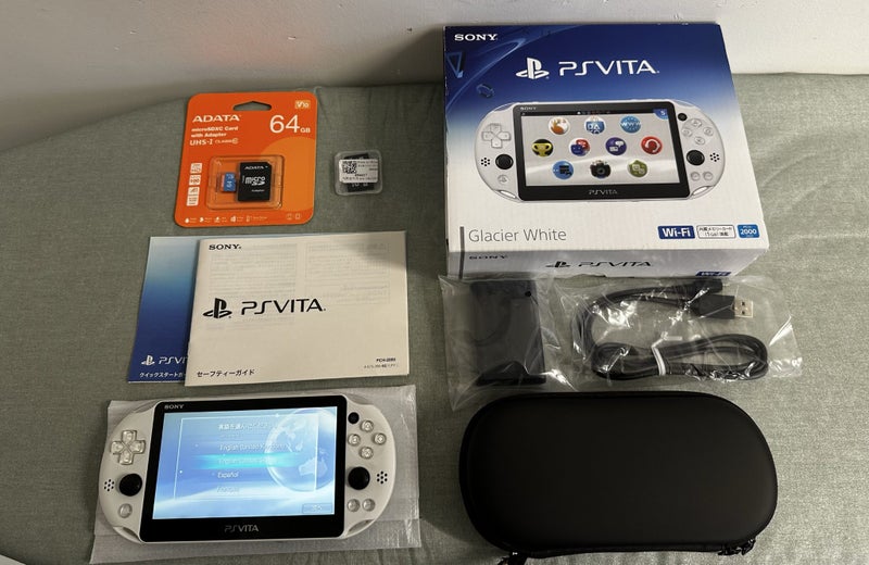 PS Vita – Glacier White | PCH-2000 | 64GB | Boxed Bundle64056503629955110