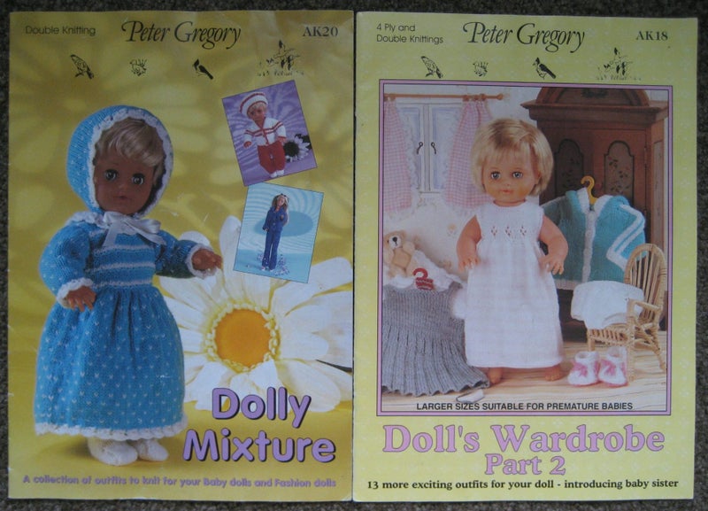 DOLLS FASHIONS CLOTHES Baby Toddler Teenage KNITTING PATTERNS Carousel 1