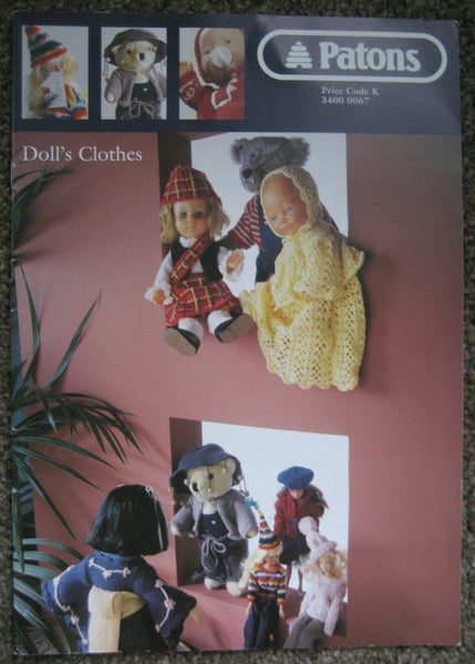 DOLLS & BEARS FASHIONS CLOTHES Baby Teenage KNITTING & CROCHET PATTERNS Carousel 2