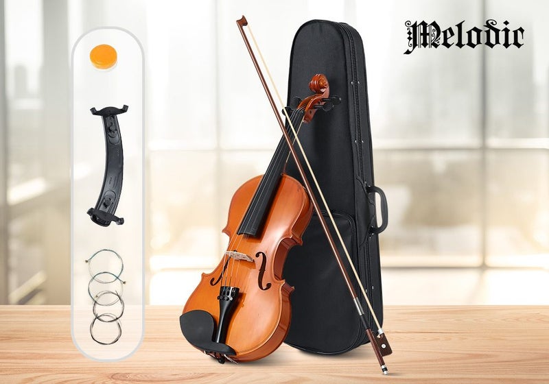 1/4 Acoustic Violin Kit 4 Strings with Case Bow Carousel 2