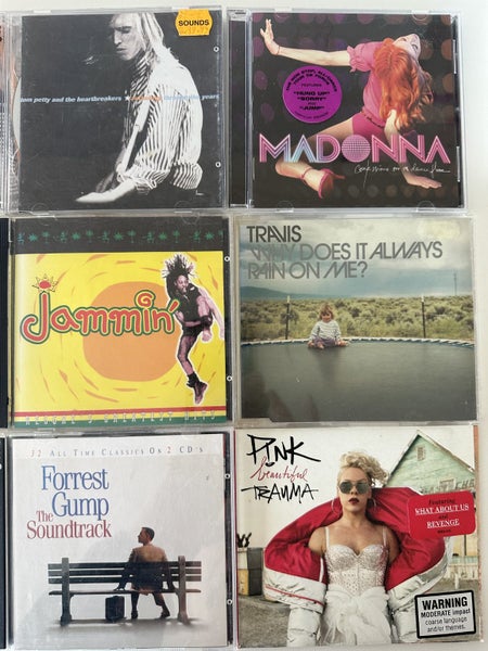 CD's Madonna, Travis, Forrest Gump soundtrack Carousel 1