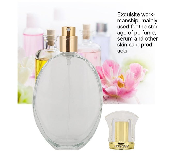 50ML Glass Refillable Perfume Spray Bottle Empty Liquid Perfume Atomizer Disp Carousel 5