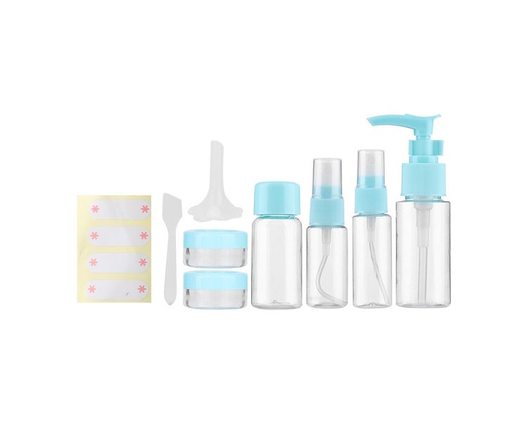 8pcs/Set Portable Reusable Makeup Spray Bottle Lotion Cream Container Kit for Carousel 1