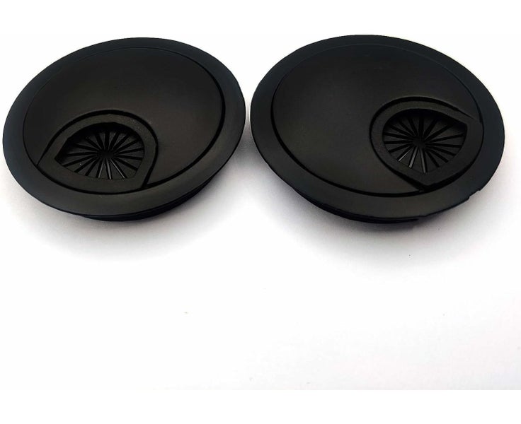 2 Pieces Cable Hole Cover, Round Cable Pass, Desk Cable Passage, Cable Manage Carousel 1