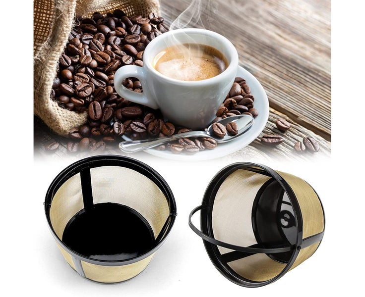 2 Pack Basket Coffee Filters 8-12 Cup Replacement Coffee Filter Carousel 2