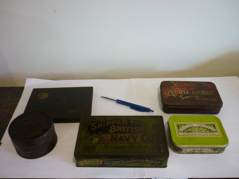 TOBACCO TINS X5. 3 RARE VINTAGE. Carousel 11