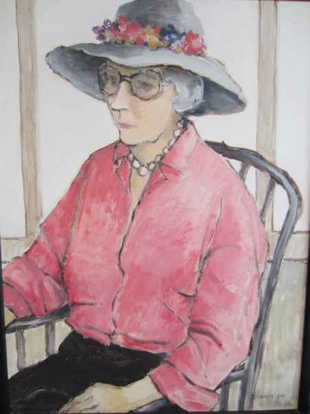 Elizabeth Kay 'Woman In Pink' Original Painting Carousel 2