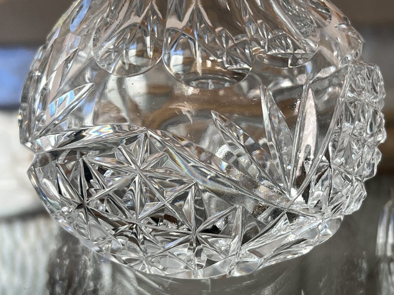 Collection of Five Vintage Cut Crystal Pieces Carousel 14