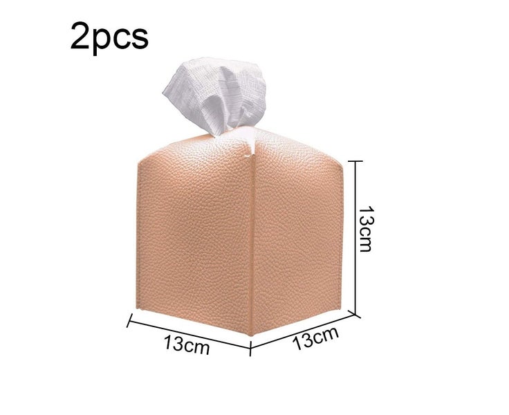 2 simple and fashionable household tissue bags PU leather tissue storage bags Carousel 2