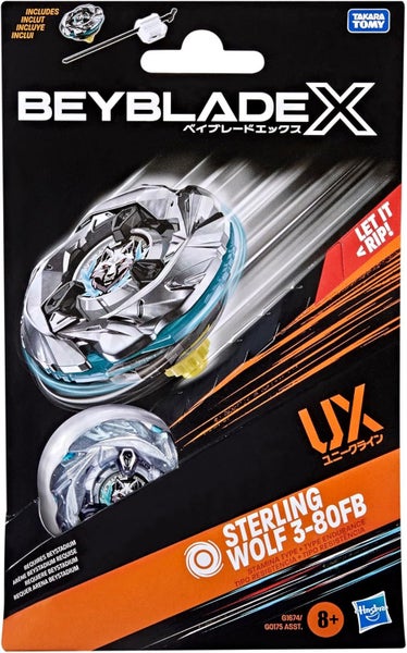 2025 Beyblade X Starter Pack: Sterling Wolf 3-80FB UX Carousel 2