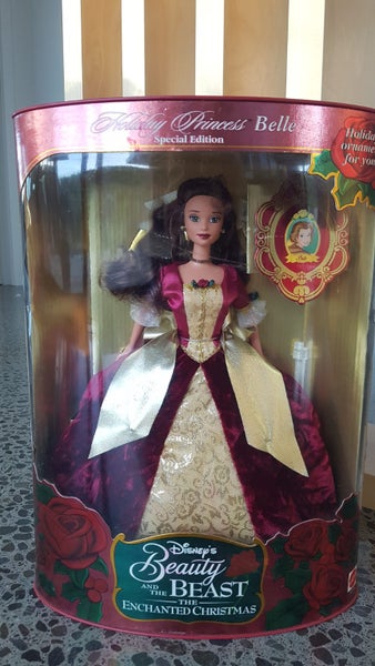 Beautiful 1997 Disney Beauty and the Beast Holiday Princess Doll Carousel 2