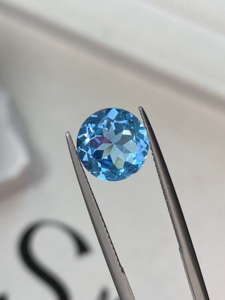 $1RES ~ $1400 Buy Now * 3.86ct Swiss Blue Topaz Carousel 2