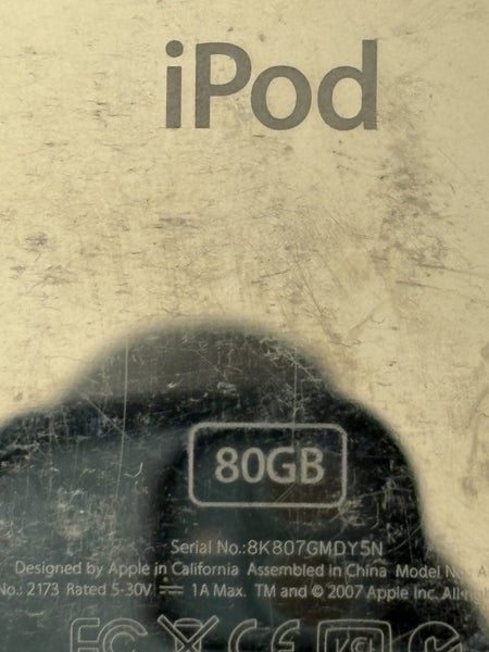 iPod Classic 6th Generation A1238 80GB Carousel 1