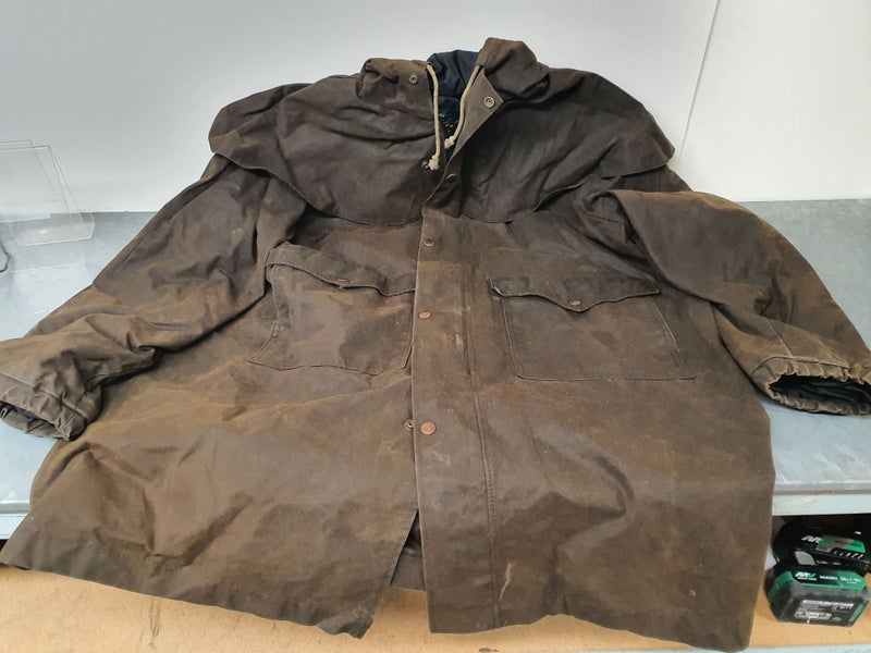 Circle Brand Oil Skin Coat Size XL Carousel 1