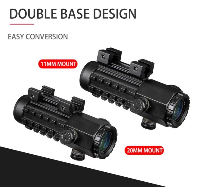 Red Dot Scope Reflex Sight 3x28 red green dot multi rail 11mm 20mm63829806950401113
