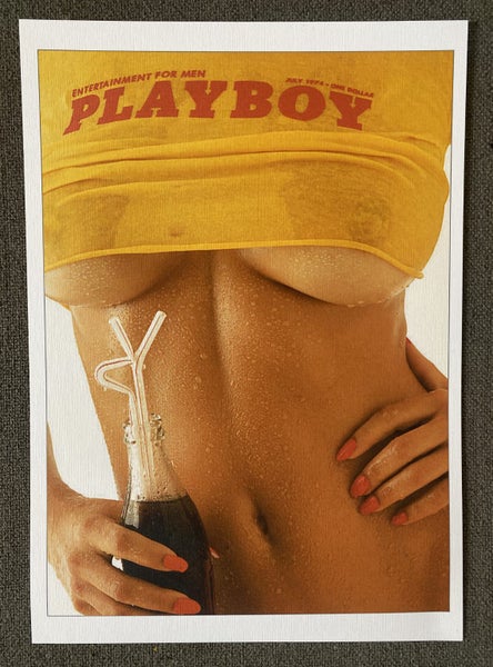 A4 Vintage July 1974 PLAYBOY Cover Art Reproduction Print Carousel 1