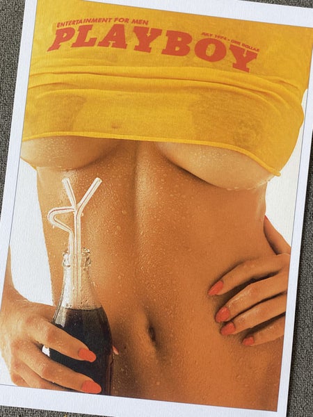 A4 Vintage July 1974 PLAYBOY Cover Art Reproduction Print Carousel 2