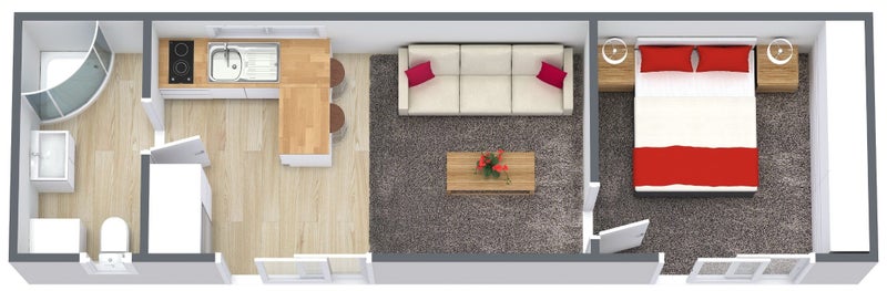 8.4 x 3 - One Bedroom Tiny Home Carousel 15