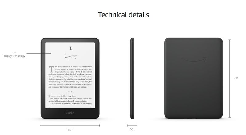 All-New Amazon Kindle Paperwhite 7" 12th Gen E-Reader - 16GB, Raspberry Carousel 8