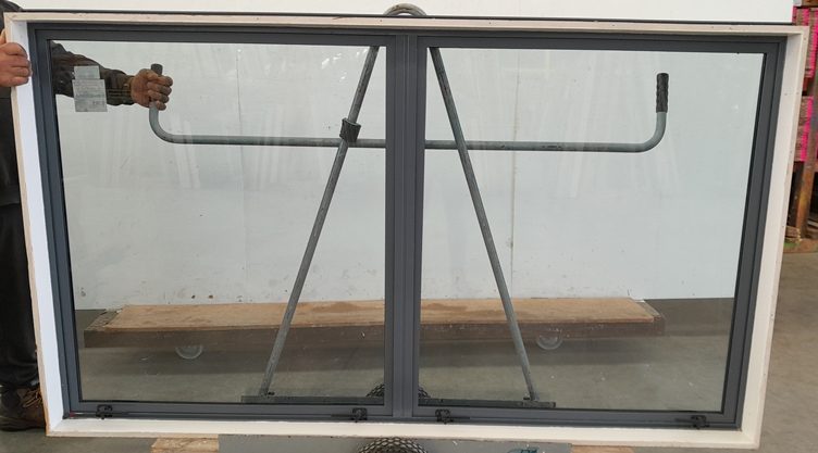 Denim Blue Double Glazed Twin Awning Window H1200 x W2100 DR14256 Carousel 2