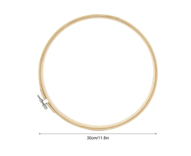 Bamboo Embroidery Frame Ring Loop for Cross Stitch Sewing DIY Art Craft(30cm) Carousel 5