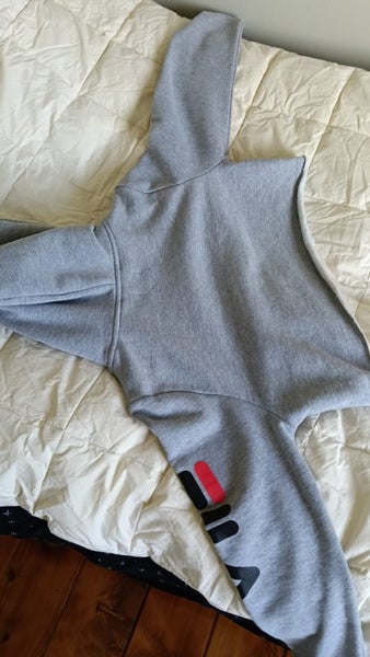 Fila crop grey logo hoodie M Carousel 4