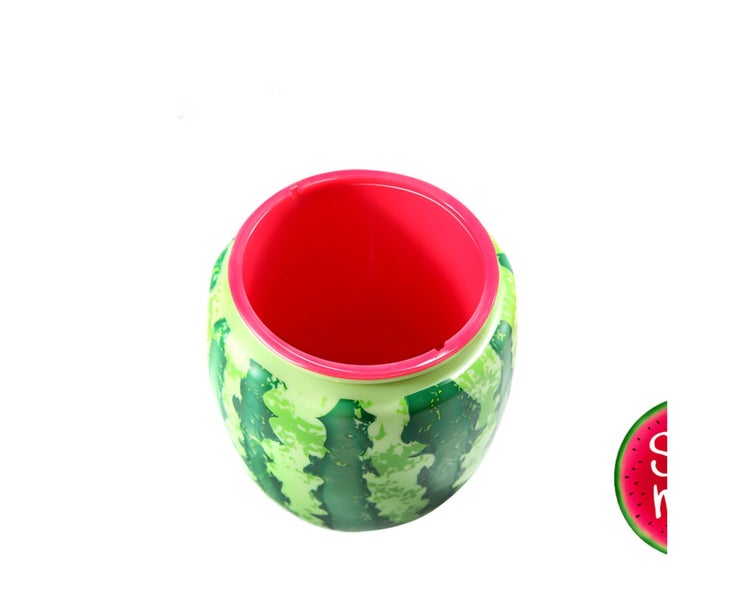 Fruit Shape Cup Double Layer Straw Cold Insulation Leakproof Plastic Cup for Carousel 1