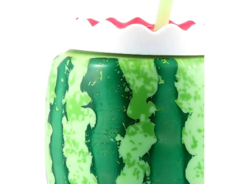 Fruit Shape Cup Double Layer Straw Cold Insulation Leakproof Plastic Cup for Carousel 5