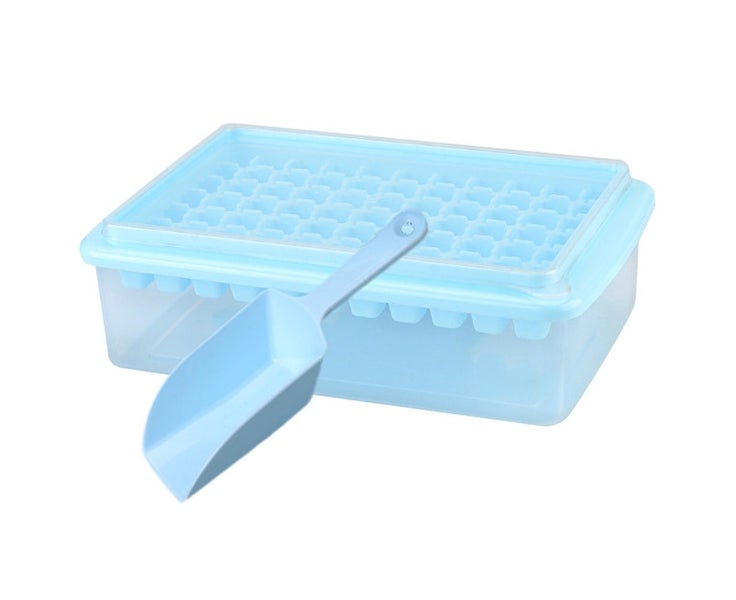 Small Ice Cube Tray with Lid and Bin,Comes with Ice Cube Bin,Scoop and Cover, Carousel 1