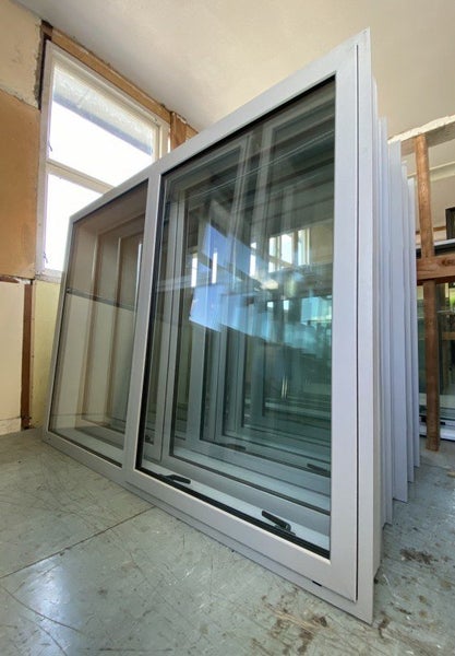 NEW Double Glazed Aluminium Window 1600 x 1200 Silver Pearl Carousel 1