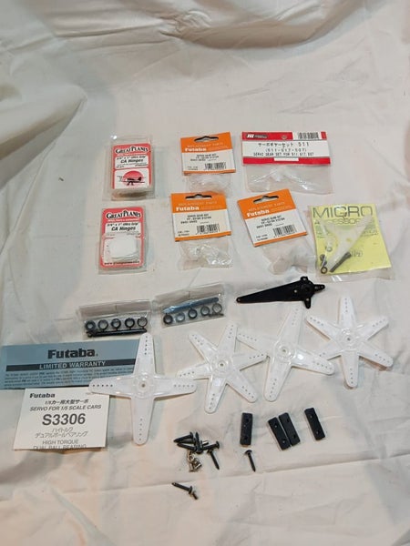 Rc plane servos futaba etcca hinges new Carousel 1
