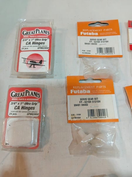 Rc plane servos futaba etcca hinges new Carousel 2