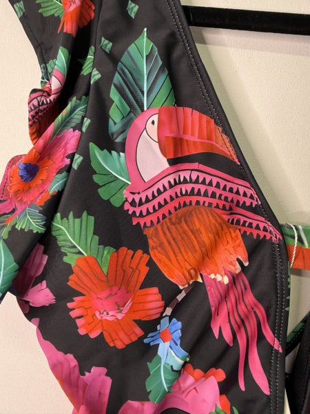 Pink/Red Parrot One Piece Swimsuit/Togs Size XL BNWT Carousel 2
