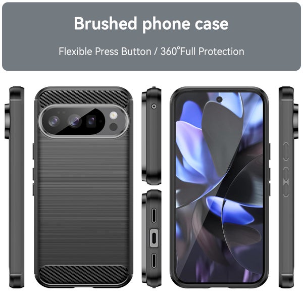 Google Pixel 6 9a 10 Pro XL Carbon Fibre TPU Shockproof Case Cover Carousel 8