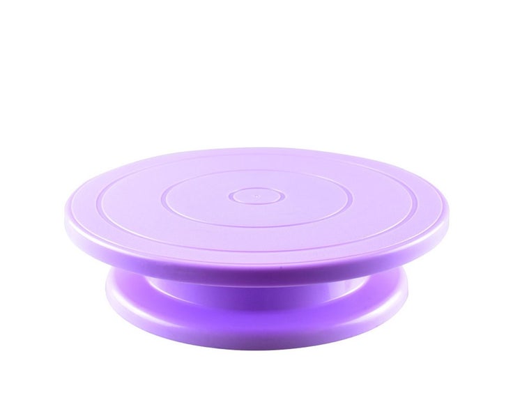 Rotating Cake Turntable withSmoother, Straight & Offset Spatula and Cake Leve Carousel 1