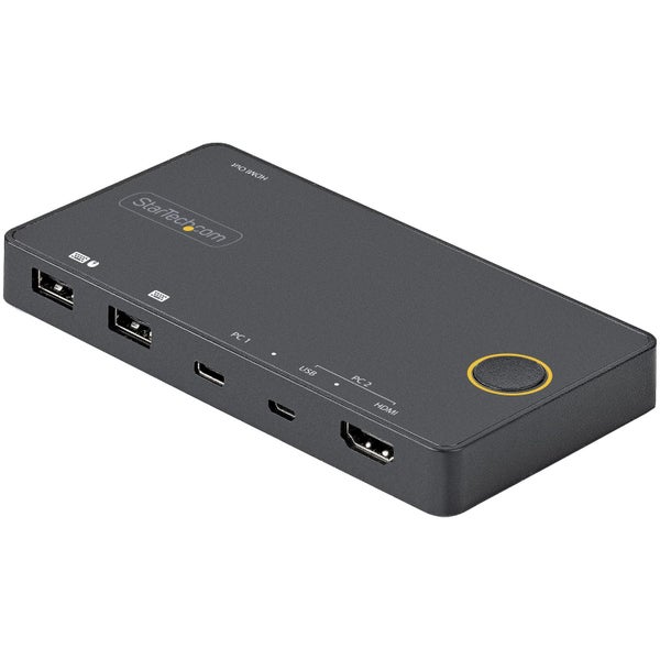 StarTech 2 Port Hybrid USB-A + HDMI & USB-C KVM Switch - Single 4K 60Hz HDMI ... Carousel 1