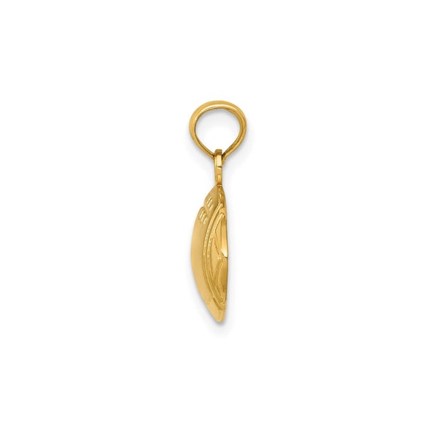 14k Yellow Gold Football Pendant, 13x18mm Carousel 2