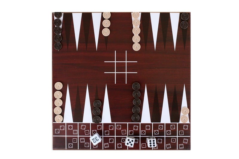 Kogan 15-in-1 Games Board (Dark Brown) Carousel 8