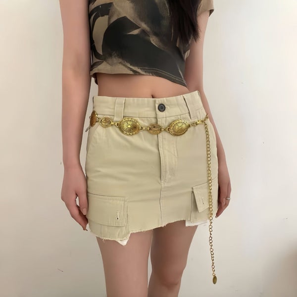 Veile Studios Large & Small Piece Waist Chain Silver Set Of 4 Bohemian Ethnic St Carousel 1