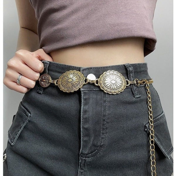 Veile Studios Large & Small Piece Waist Chain Silver Set Of 4 Bohemian Ethnic St Carousel 2