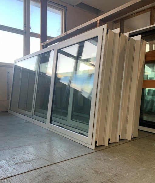 NEW Double Glazed Aluminium Window 2400 x 1000 Arctic White Carousel 1