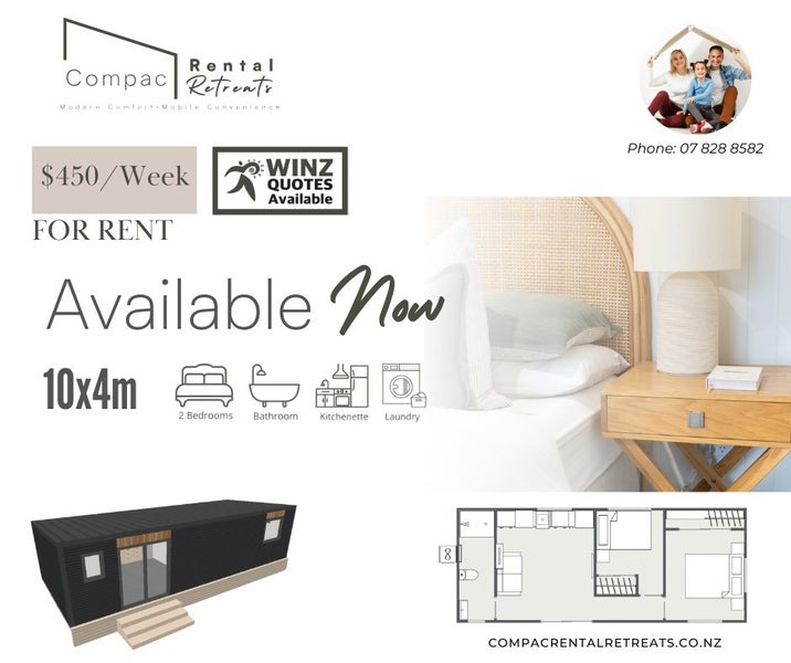 10x4m 2 Bedroom Rental Cabin (Grand Retreat) Carousel 1