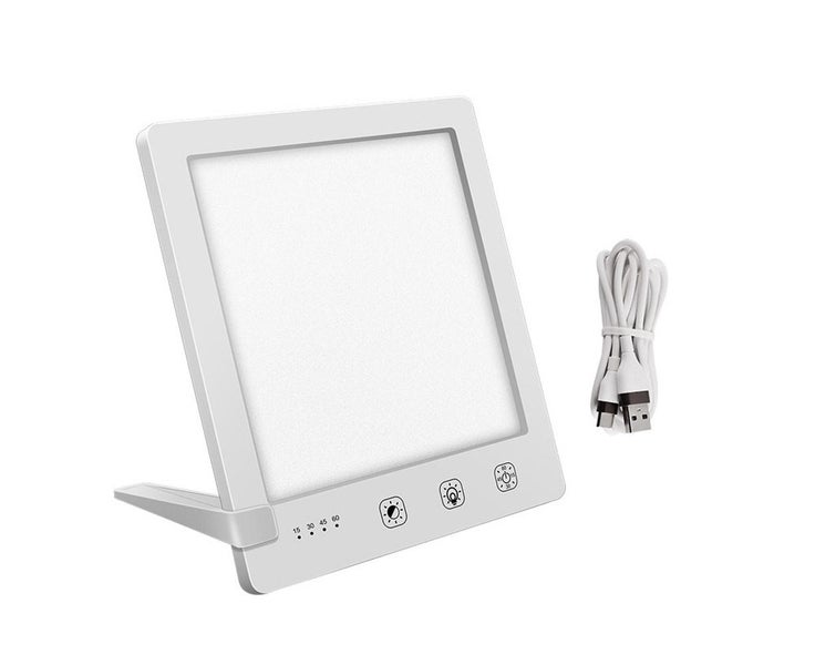 Light Therapy Lamp, Elegant Trim with Tactile Control of cold or Warm Light, Carousel 1