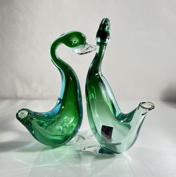 Pair of Murano Sommerso Glass Goose Decanters – Drioli, by Ferro & Lazzarini Carousel 2