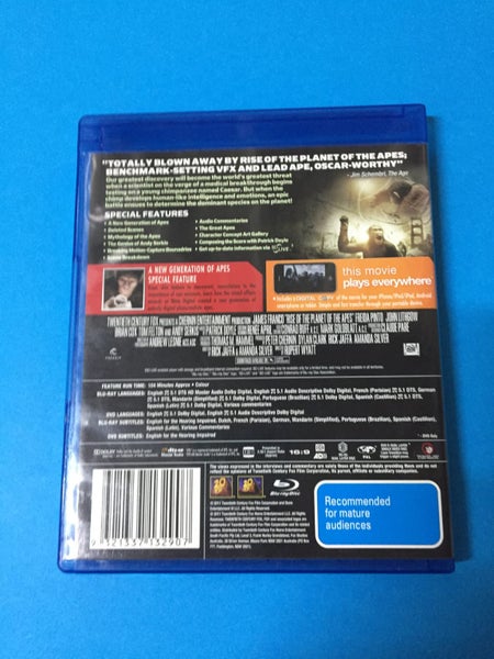 Rise Of The Planet Of The Apes (Blu-Ray) Carousel 2