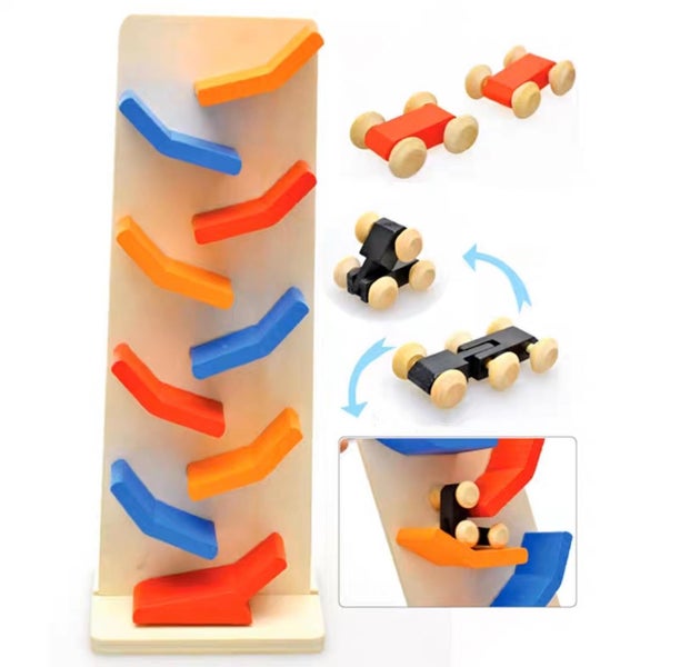 Wooden Toys Racing Car Run Carousel 1