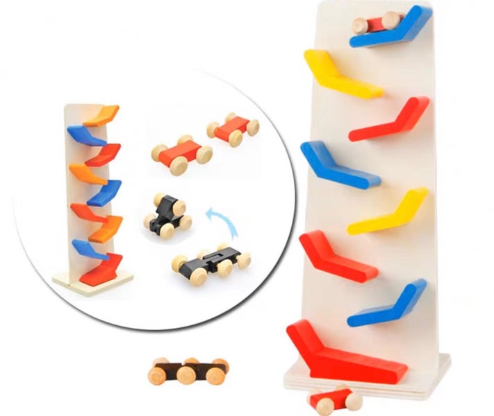 Wooden Toys Racing Car Run Carousel 4